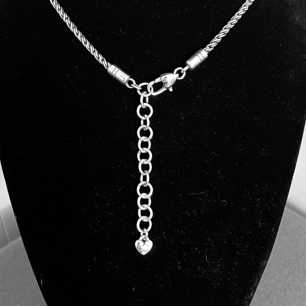 Brighton Bibi Aqua Heart Reversible Necklace - Picture 3 of 3